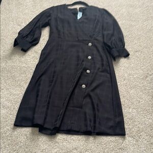 Ann Taylor Black Midi Dress